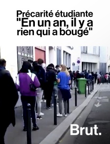 Brut - Précarité étudiante : "En un an, il y a rien qui a bougé" en replay