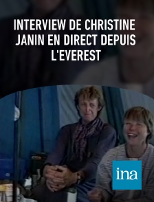 INA - Interview de Christine Janin en direct depuis l'Everest