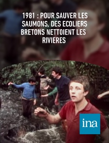 INA - 1981 : pour sauver les saumons, des écoliers bretons nettoient les rivières