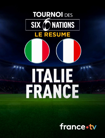 France.tv - Rugby - Tournoi des VI Nations : le résumé de Italie - France