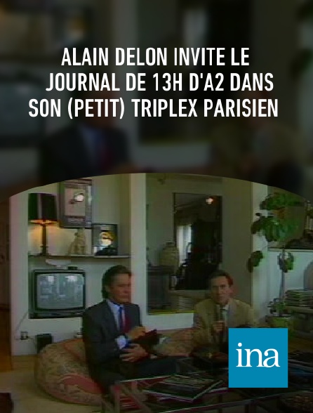 INA - Alain Delon invite le journal de 13h d'A2 dans son (petit) triplex parisien