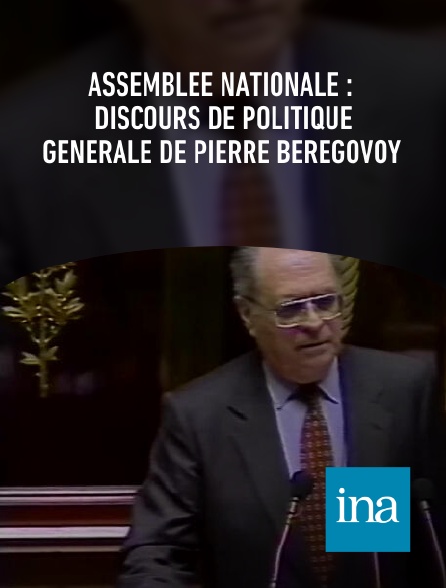 INA - Assemblée nationale : discours de politique générale de Pierre Beregovoy